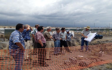 photo of a group of people at CIP site