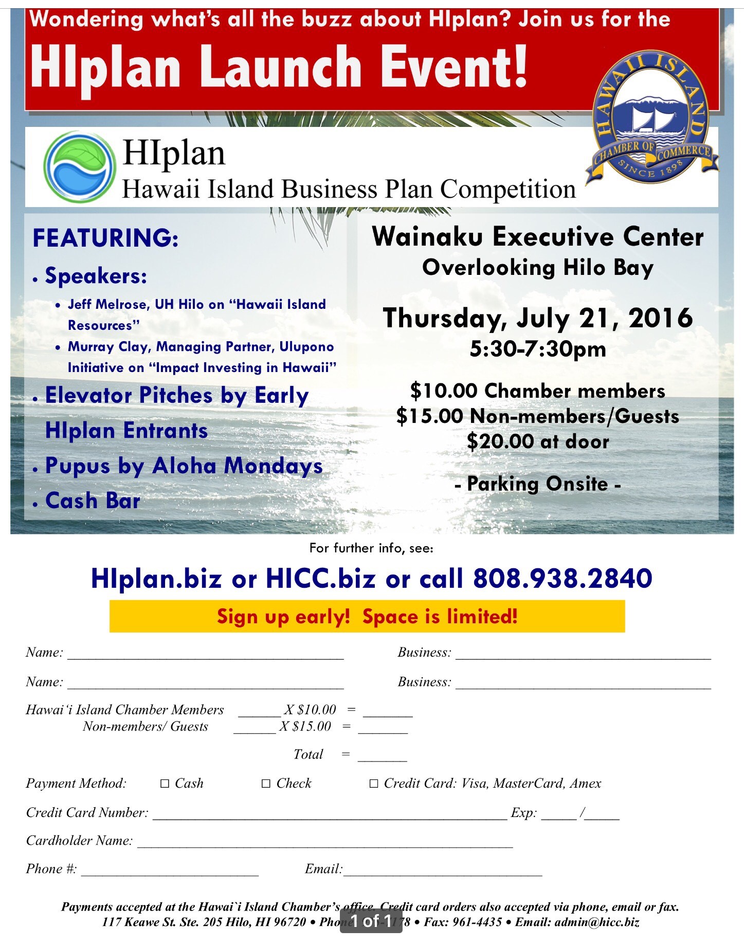 HIPlan Launch Event